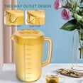 thumbnail image 3 of Clear Acrylic Pitcher Plastic Water Pitcher Acrylic Water Pot Juice Jug with Scale Ice Tea Pitcher, 3 of 9
