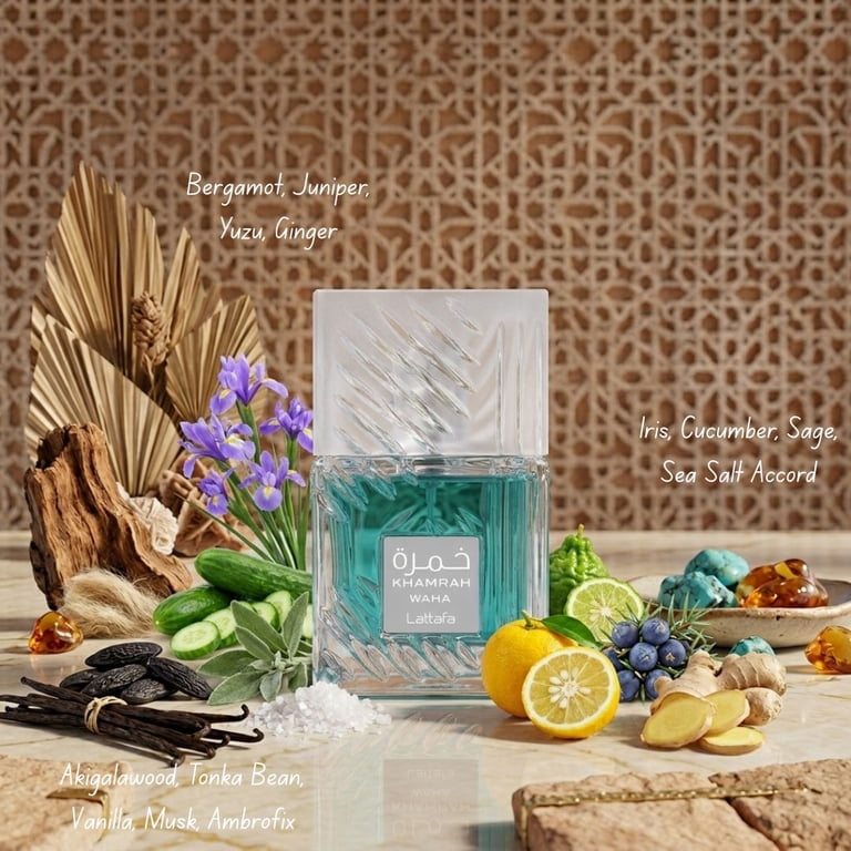 Lattafa Unisex Khamrah Waha EDP Spray 3.4 oz Fragrances