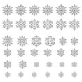 thumbnail image 2 of ZHANQUNE Glitter Snowflake Decorations 36-Pack Christmas Tree Ornaments Plastic Gold Snowflakes for Window Door Holiday Winter Party Decor, 2 of 6