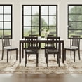 thumbnail image 5 of AFO Wood Dining Chairs Set of 6 with Curved Backrest for Kitchen and Dining Room,Dark Brown, 5 of 9