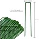 thumbnail image 2 of Estacas de jardín Carpa de fijación Estacas para el suelo Grapas de jardinería para fijar lona Acolchado Valla Barrera Contador Red Camping Césped artificial, 20 piezas, Verde, 15 cm, 2 of 5