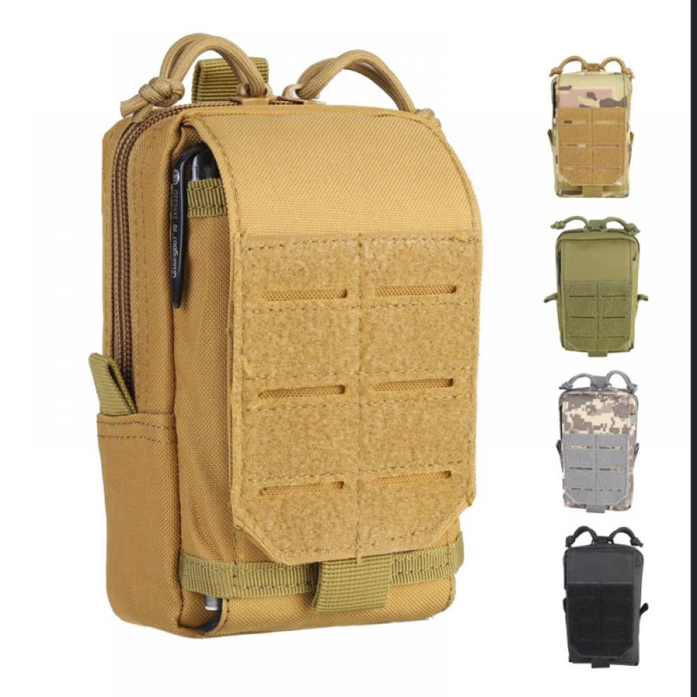 Nylon Tactical Molle Pouch Military Waist Belt Bag Men EDC Tool Case Pack Holder 
