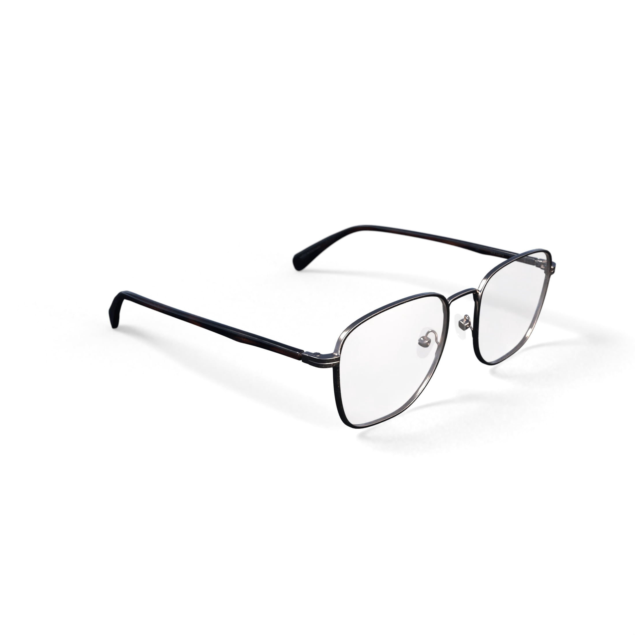 Walmart Men's Larry Square Prescription Eyeglasses with Case, Gold