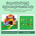 thumbnail image 5 of 6 Pack Classic Baseplates, 10"x10" Building Board Base Plates 100% Compatible with All Major Brands, For Children Over Three Years Old,Green, 5 of 7