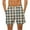 White-F, variant on Aueoeo Men's Plaid Checkered Shorts High Waist Drawstring Waist Trunks Lightweight Casual Shorts With Pockets