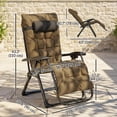 thumbnail image 3 of Outsunny Chaise Zéro Gravité Inclinable, Chaise Longue Pliante avec Coussin, 3 of 10