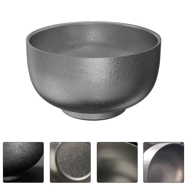 OULII Stainless Steel Cereal Bowl Smooth Surface Multi-functional Kitchen Bowl for General Users 1Set