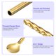 thumbnail image 3 of Inoxidable Acero Cuchara Pajitas, 16uds 8.6 Reutilizable Metal Largo Mango Beber Pajitas Cuchara para Batido Bebidas Cóctel, Oro, 3 of 7
