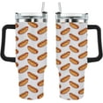 thumbnail image 2 of Hot Dog Hot Dogs 40oz Tumbler With Handle Gifts For Son Stainless Steel Wine Tumbler With Lid For Hiking, 2 of 6