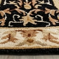 SAFAVIEH Empire EM459D Handmade Black / Ivory Rug