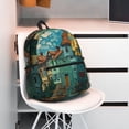 thumbnail image 5 of Easygdp Impressionist Village Sky Casual Laptop Backpack, Backpack for School, Travel, Business, 5 of 6