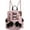 Pink, variant on Baguery Kawaii Cat Ear Lolita Drawstring Backpack - Y2K Japanese Ins Style, Gothic Butterfly Bag with Corset Lacing (Black/Grey/Pink)