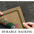 thumbnail image 3 of Vintage Cute Gnome Pattern Kitchen Mat Christmas Door Mat Indoor Thanksgiving Floor Mat Kitchen Mat Non Slip Scratch Absorbent Snow Kitchen Mat Door Mat 30" X 17", 3 of 6