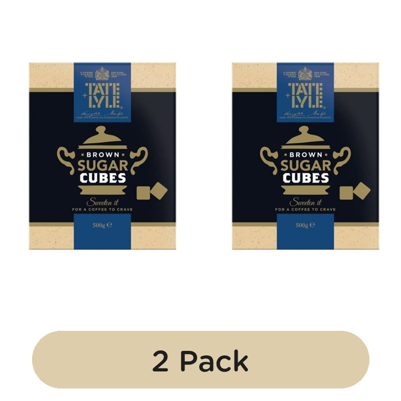 Tate & Lyle Fairtrade Demerara Sugar Cube 500g, British Import (Pack of 2)