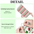 thumbnail image 6 of Red Christmas Stocking and Snowflake Pattern Dish Drying Mat for Kitchen 1 Pack, Ultra Absorbent Microfiber Dishes Drainer Mats,16x18in(41x46cm), 6 of 6