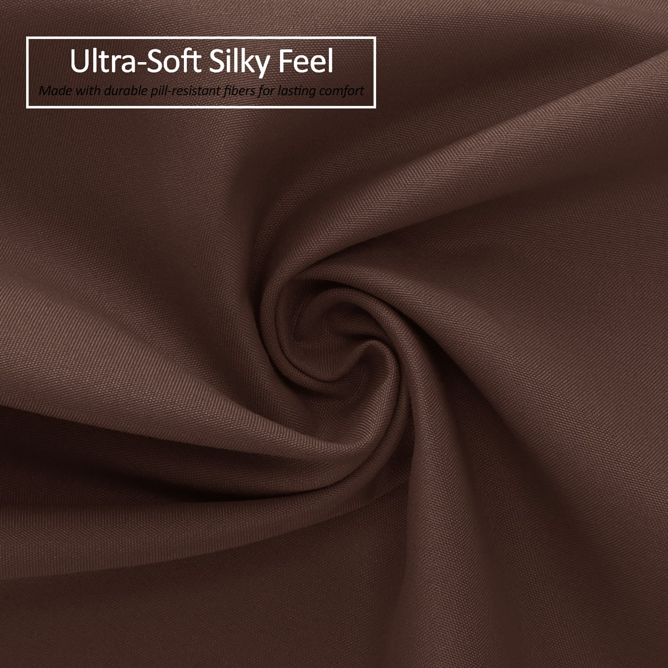 Clara Clark 1800 Microfiber Collection 18" - 21" Extra Deep Pocket Fitted Sheet, Twin Size, Chocolate Brown