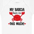 thumbnail image 4 of Inktastic My Babcia Loves Me Grandson Boys or Girls Baby Bodysuit, 4 of 5