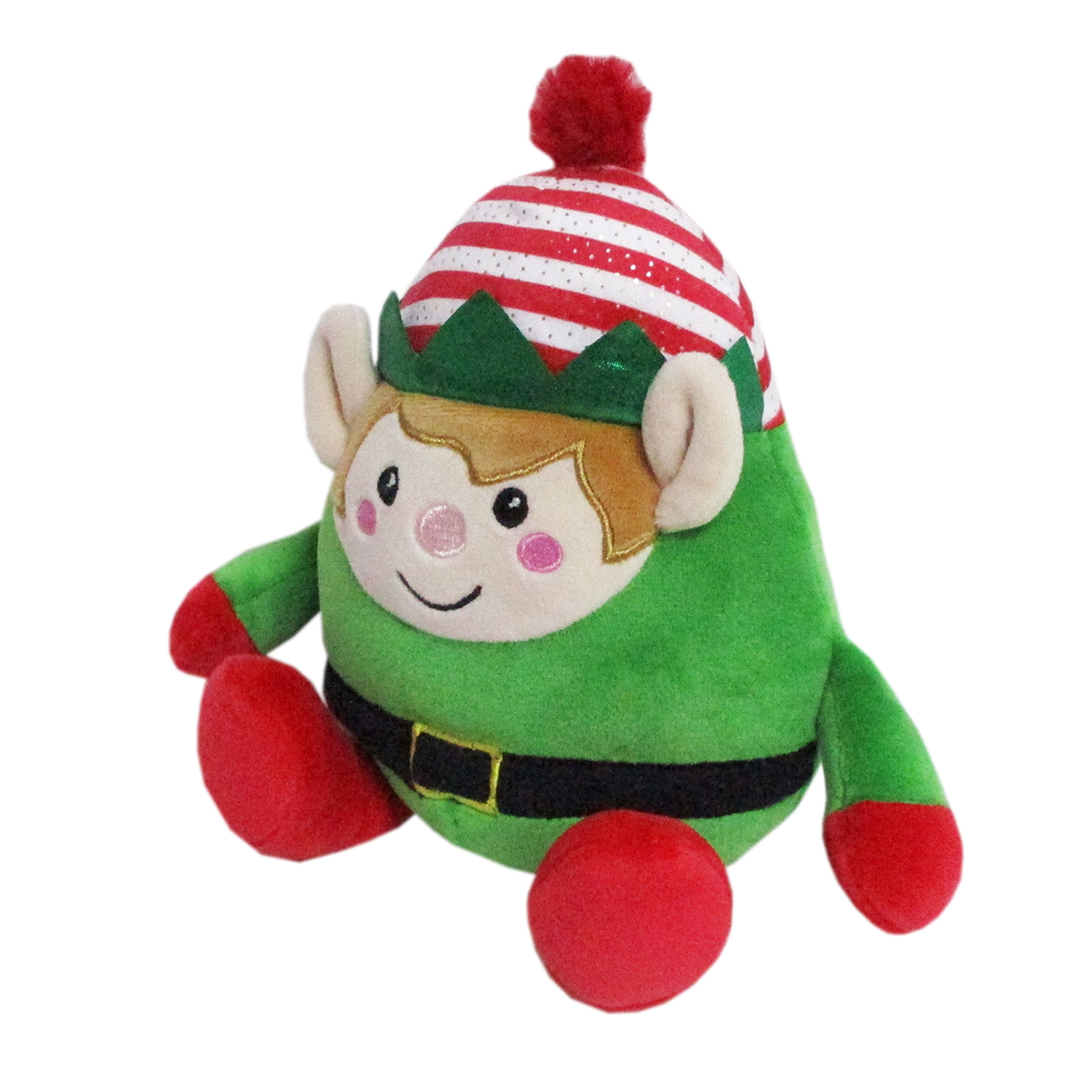 (2 pack) Green Elf Plush Child's Toy, 6.5", by Holiday Time