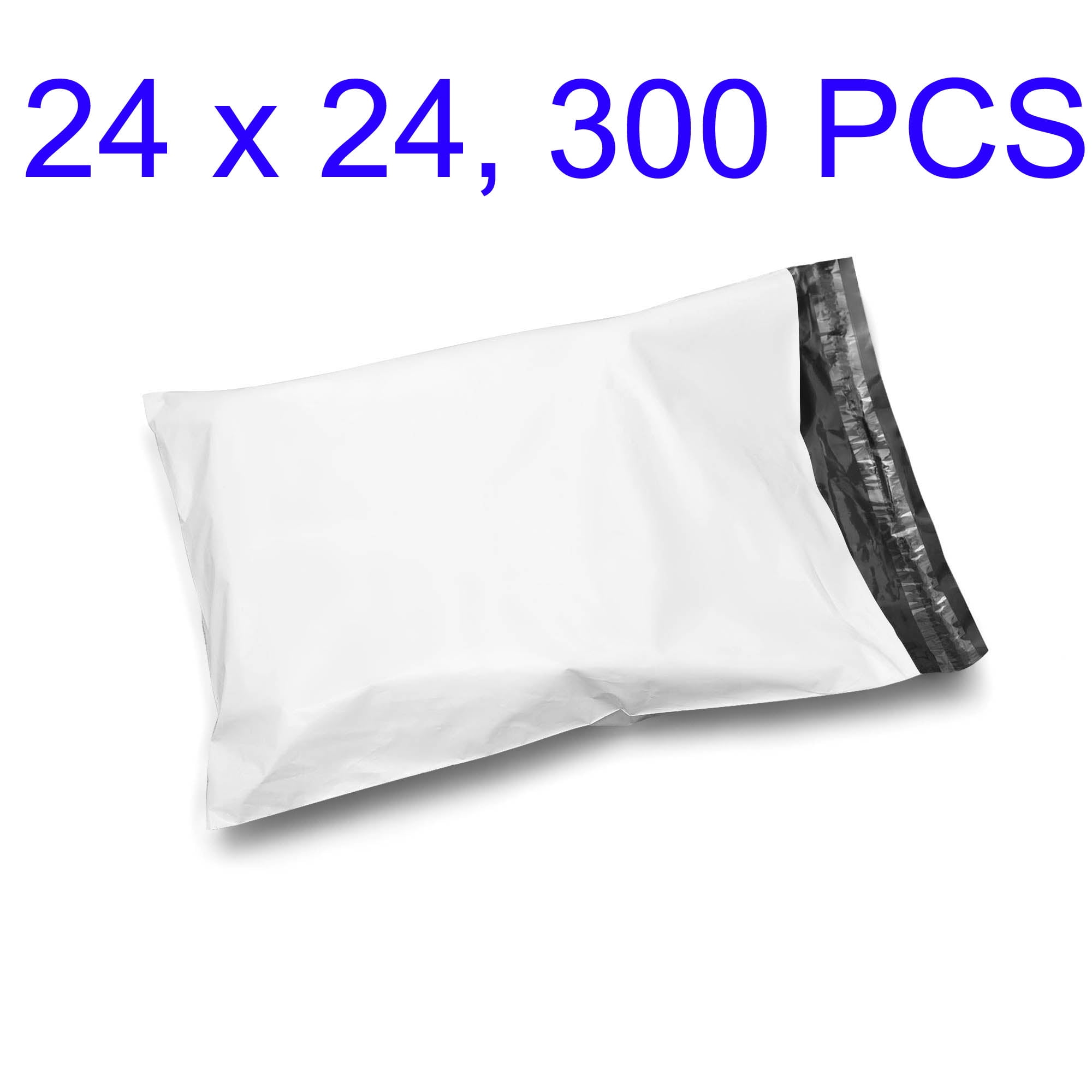 100 24x24 White Poly Mailers Bag Self Seal Shipping 24" x 24" 2MIL
