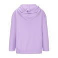 thumbnail image 6 of Bnwani Girls Hoodies Long Sleeve Pockets Zip Up Sweatshirt Plain Tops Pullover, 6 of 8