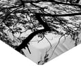 thumbnail image 2 of Ambesonne Nature Fitted Sheet, Spooky Black Tree Branch, Queen Size, Black and White, 2 of 3