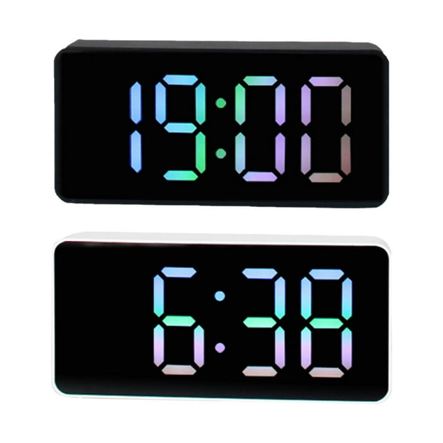 reloj electronico,Alarmas digitales Reloj Control por ,Reloj electrónico LED con indicador de temperatura,Escritorio Escritorio Reloj 12/24H Carga USB silenciosa,Dormitorio Zulema reloj electronico