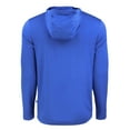 thumbnail image 3 of Men's Cutter & Buck Royal Kansas Jayhawks Coastline Epic Comfort Eco Recycled Long Sleeve Hoodie T-Shirt, 3 of 3
