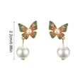thumbnail image 4 of Pendientes Aufruh Pendientes pintados a cuadros Pendientes desparejados de ensueño Pendientes colgantes con animales Joyas para que estés guapa, 4 of 8