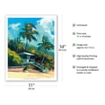 thumbnail image 2 of Hawaii Lifeguard Stand - From an Original Color Painting by Wade Koniakowsky - Fine Art Matte Paper Print (Unframed) 11x14in, 2 of 4