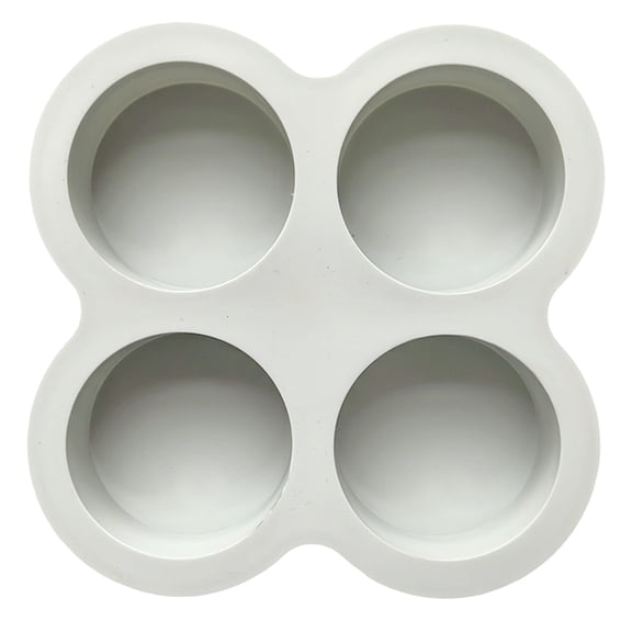 Zoxiy 1Pcs Silicone Muffin Top Pans for Baking,Candle Mold,Candy Silicone Mold,Chocolate Mold,5.3 Inch Non-Stick Round Baking Molds for Mini Cake,Muffin Top,Dessert,Hamburger,Sandwiches Making,Gray