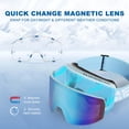 thumbnail image 2 of Gafas de esquí y snowboard EXP VISION con lente magnética antivaho UV400, 2 of 7