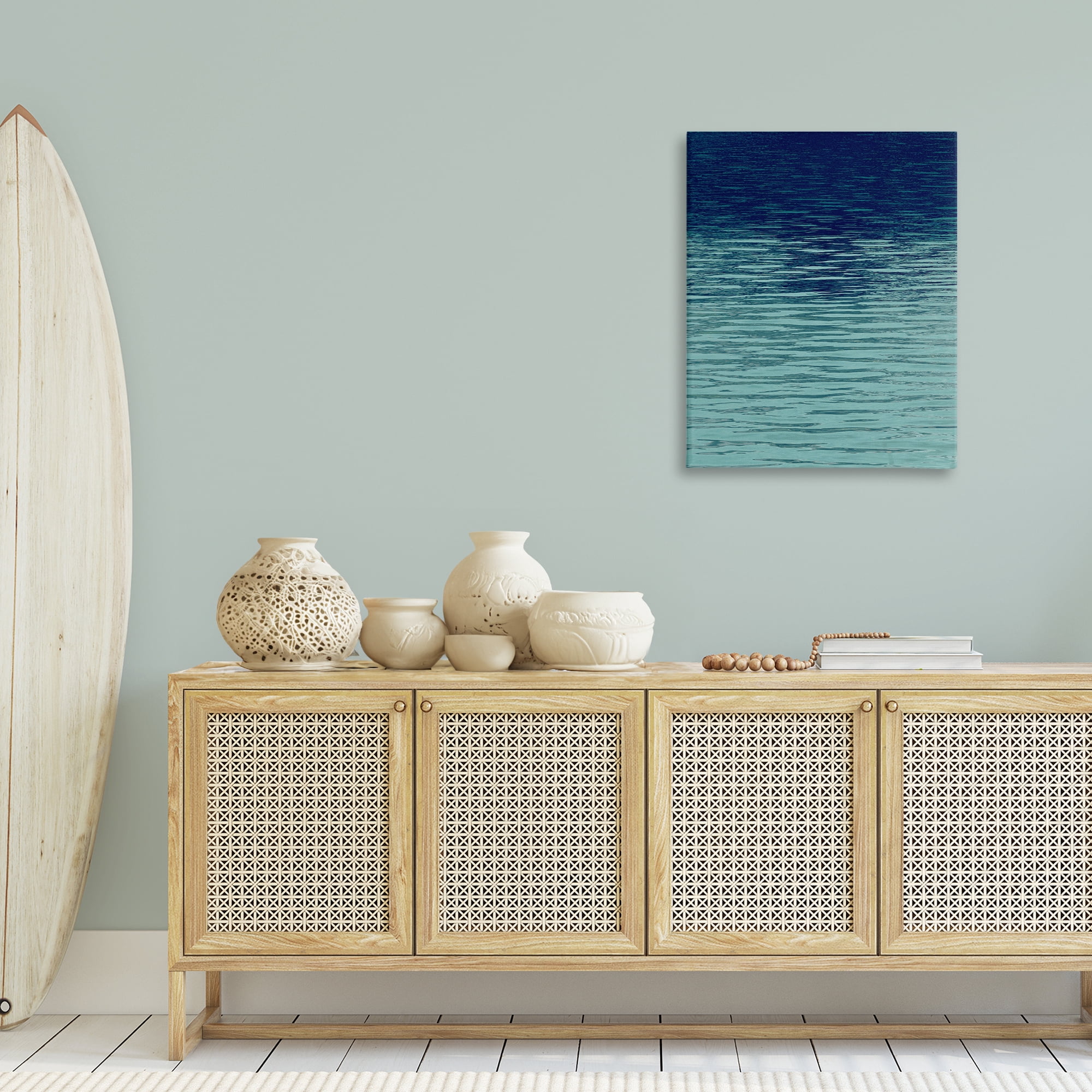Stupell Industries Shadow on Sea Ripples Landscape & Nature Painting Wrapped Canvas Art Print Wall Art, 24 x 30