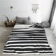thumbnail image 5 of Balery Black And White Stripes Manta de Felpa Suave y Acogedora – Cobija de Franela Aterciopelada para Cama, Lavable y Cálida para Sofá, Mascotas, Transpirable-40"x30", 5 of 7