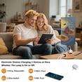 thumbnail image 5 of Touch-Control 3-Color Desk Lamp with Plug – Energy-Saving LED + 3 Simultaneous Charging Ports Butterflies Sunflowers, 5 of 8