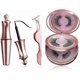 thumbnail image 1 of Magnetic eyeliner and eyelashes, 2 pairs of natural and reusable eyelashes, with tweezers and fashion mirror Kit, 1 of 5