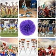 thumbnail image 3 of EONQY Cheerleading Pom Poms, 20 Pack Cheerleader Pom poms with Baton Handle, Cheering Squad Pompoms for School Dance Sports Team Spirit (Black), 3 of 5
