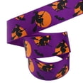 thumbnail image 2 of 1 Roll Clearance Under $5 Halloween Ribbon Halloween Ribbon Cloth For Gift Wrapping Station Wrapping Halloween Presents Witch-Hat Satin Ribbon (A), 2 of 9