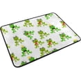 thumbnail image 6 of Coolnut Shower Curtain and Rug Set, Colorful Cute Frogs Polyester Waterproof Bath Curtain and Mat for Bathroom with Hooks, 72" x 72", 6 of 6