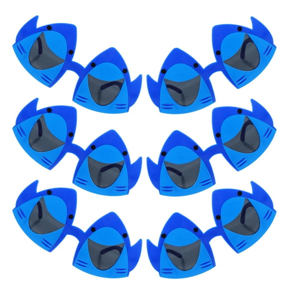 WHAMVOX 6Pcs Shark Party Supplies Triangular Shark Design for Birthday Parties Gift