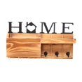 thumbnail image 1 of Soporte para llaves, perchero de pared para llaves, decoración, regalo, organizador de madera con gancho, Color de la madera, 1 of 9