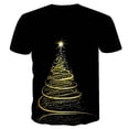 thumbnail image 3 of JINMGG Mens Shirts ,Men Casual Merry Christmas Christmas Tree 3D Digital Printing Pullover Round Neck Short Sleeve Blouse T-Shirt, 3 of 3