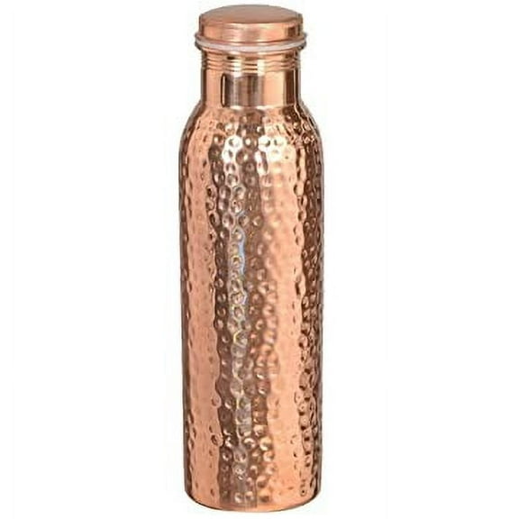 SAI DECORATIVE Hammered Copper Water Bottle 1 Liter (Pic-1)
