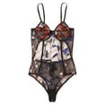 thumbnail image 2 of LSLJS Ladies Sexy Lace Lingerie Bodysuit Floral Embroidered Mesh Sheer, Womens Lingeries, 2 of 8