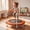 Orange, variant on Studyset 36-Inch Trampoline for Kids, Indoor Trampoline for Toddlers, Mini 3ft Rebounder for Play & Exercise, Foldable Mini Baby Jump Toy with Foam Handle