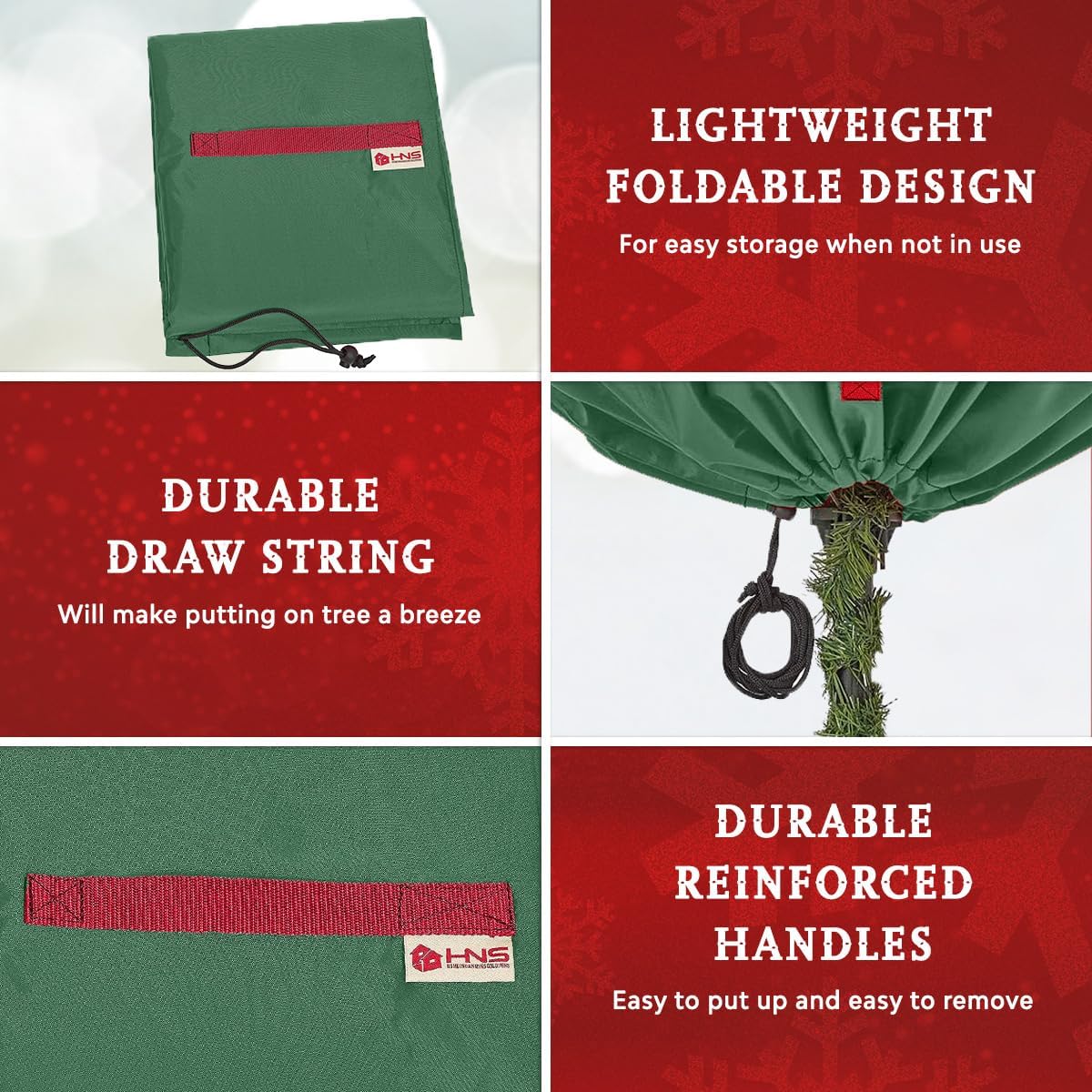 Hold N' Storage Upright Christmas Tree Storage Bag Green photo 3