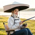 Wearable Fish Aellinatey Sun Rain Umbrella Hat Adults Fishing Garden Beach Wearable ...