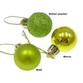 thumbnail image 3 of CHGBMOK 24pcs Christmas Ball Baubles 1.18 inches Shatterproof Plastic Hanging Balls Pendant for Xmas Tree Decoration (Tiny Size;Green), 3 of 6