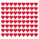 thumbnail image 1 of 20 parches bordados de corazón rojo, apliques decorativos para coser o trabajar el arte., 1 of 5