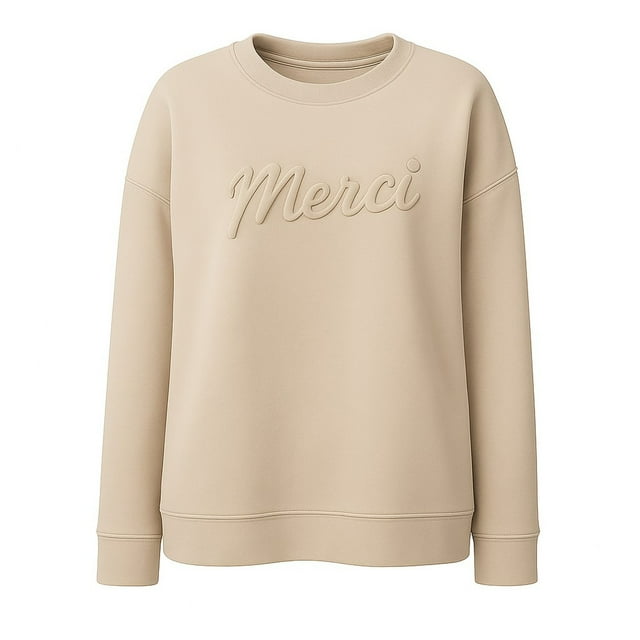Sudadera George para Mujer, Manga 3/4 Arena Talla G