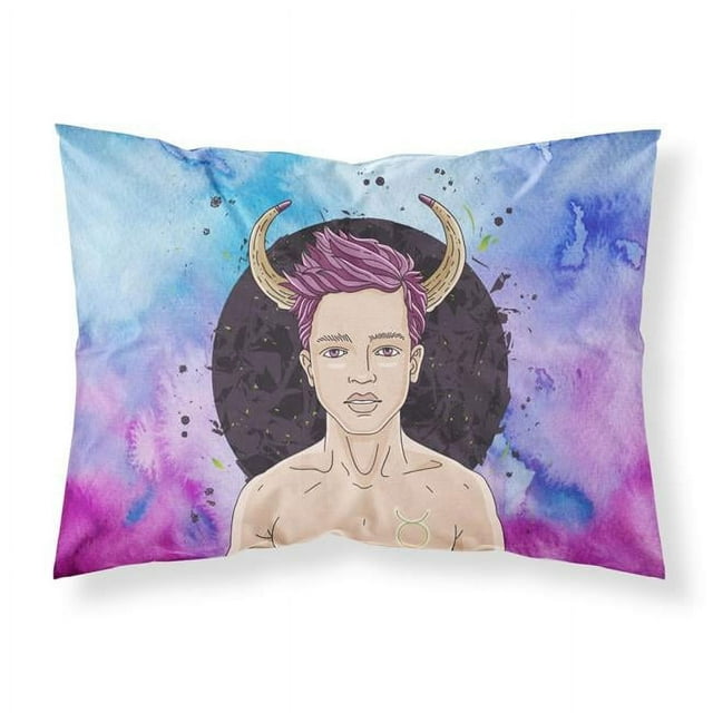 Carolines Treasures BB7318PILLOWCASE Taurus Tissu Signe du Zodiaque Taie d'Oreiller Standard